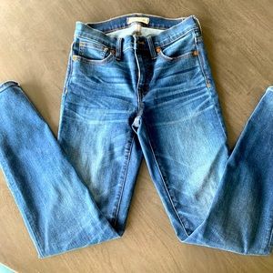 Madewell 9” high rise skinny